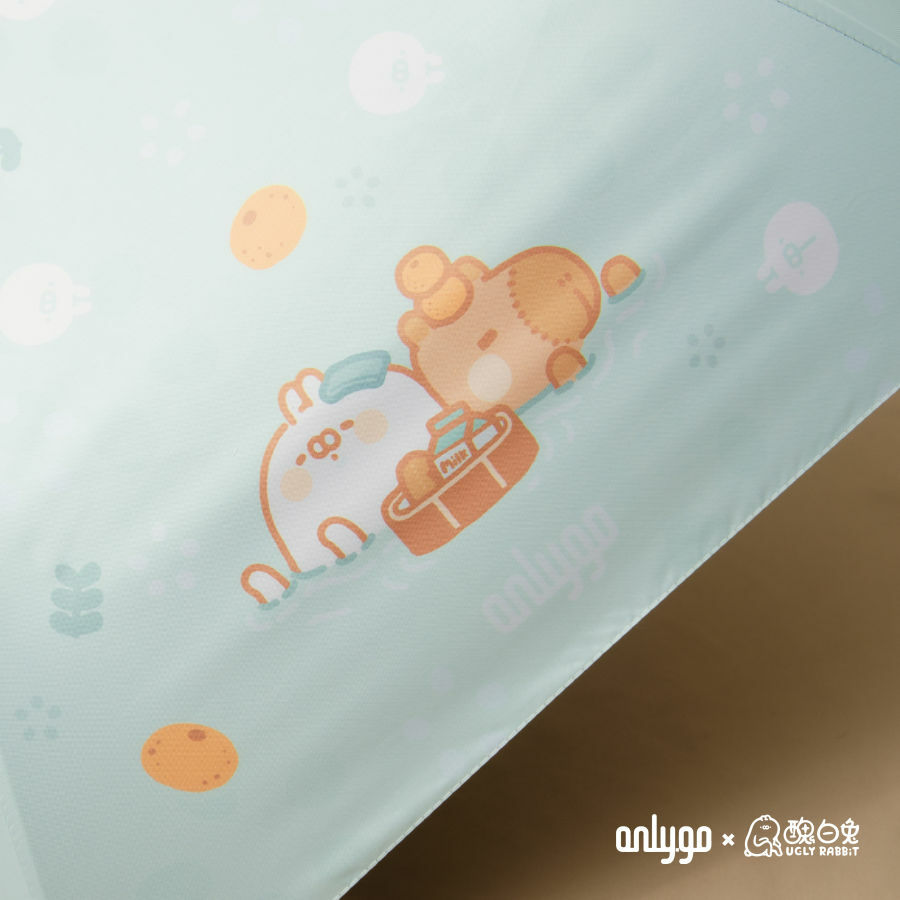 Onlygo x Uglyrabbit 晴雨兼用 折りたたみ傘（カピバラちゃん）