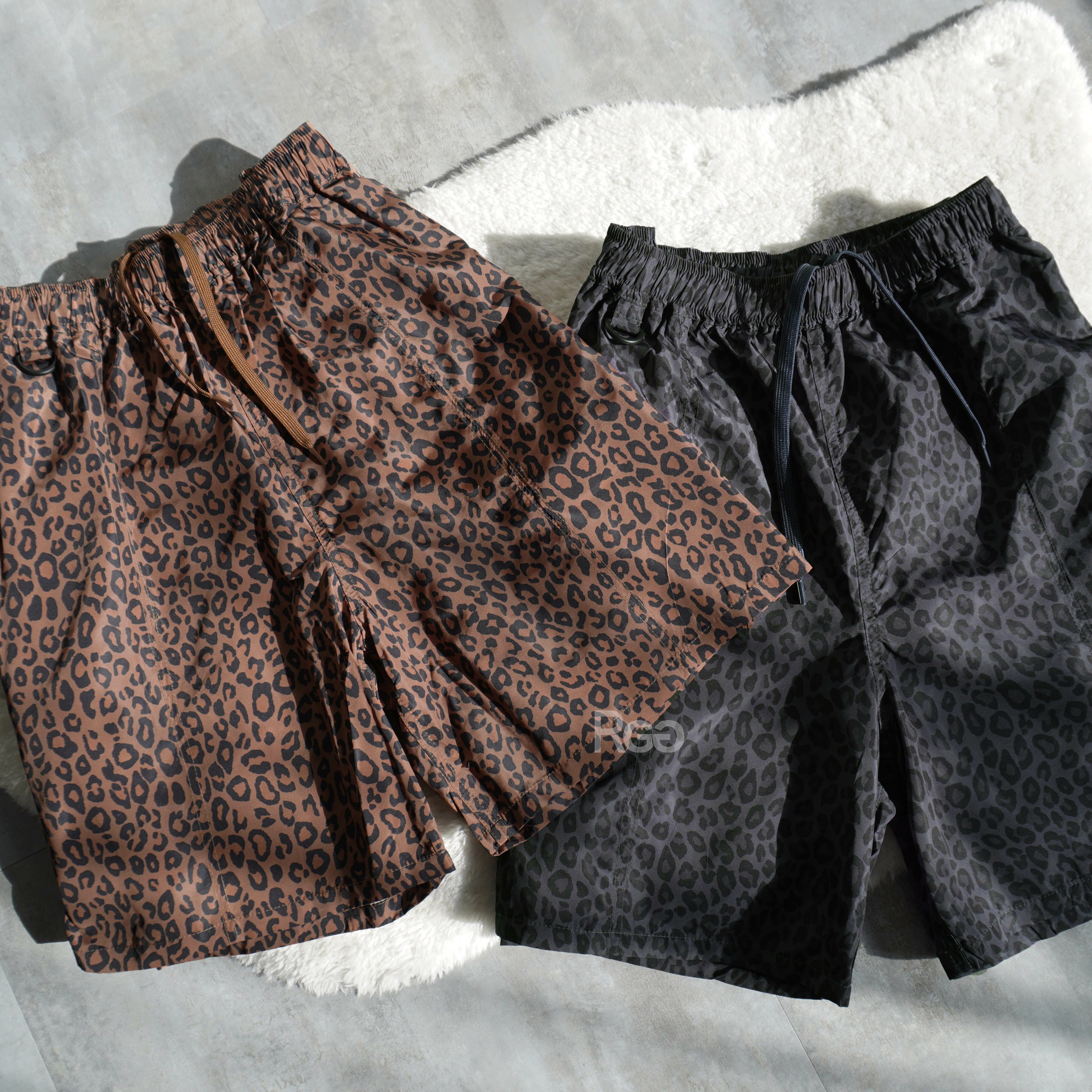 機能防潑水豹紋短褲商品照