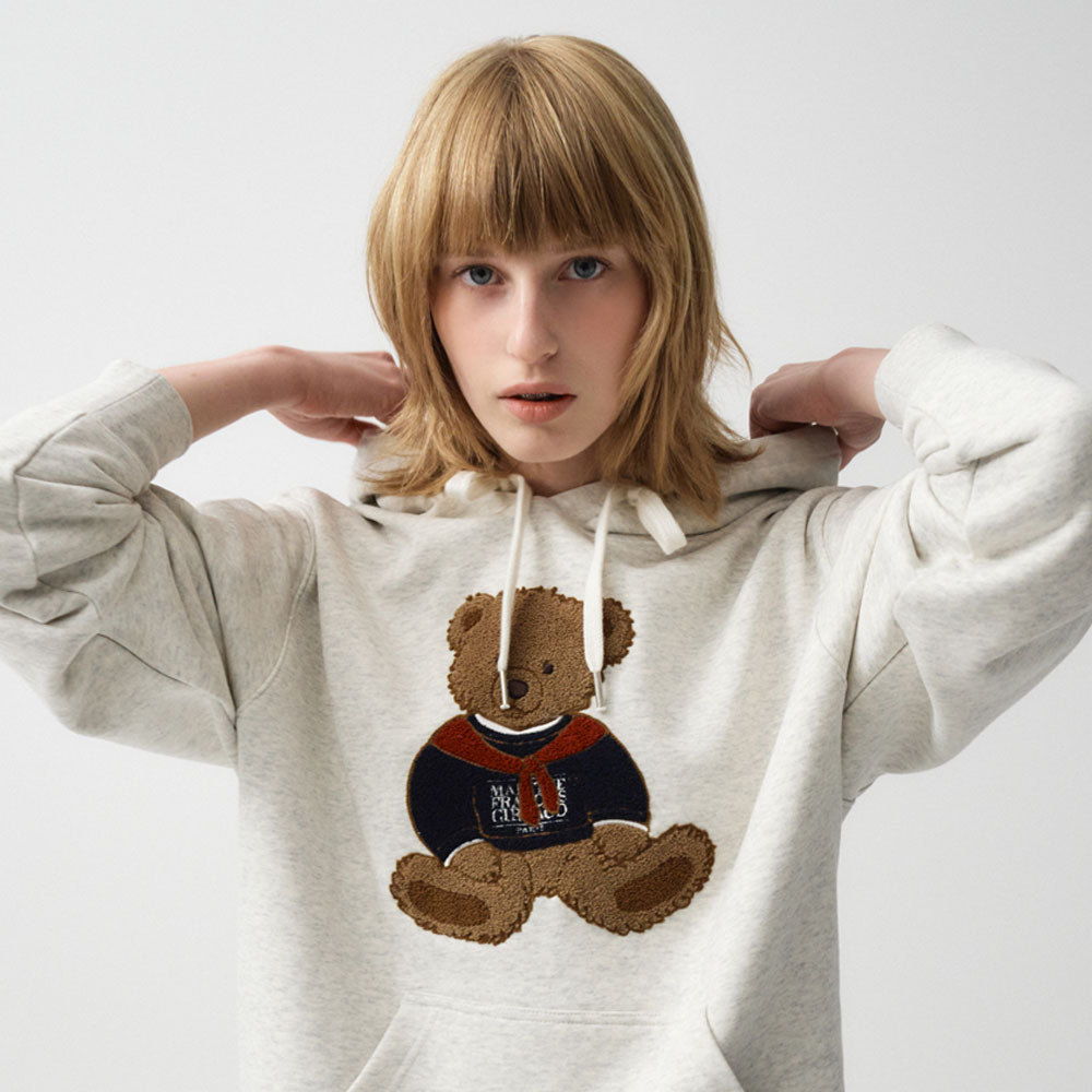 韓國代購> MARITHE FRANCOIS GIRBAUD BOUCLE DOODLE BEAR HOOD
