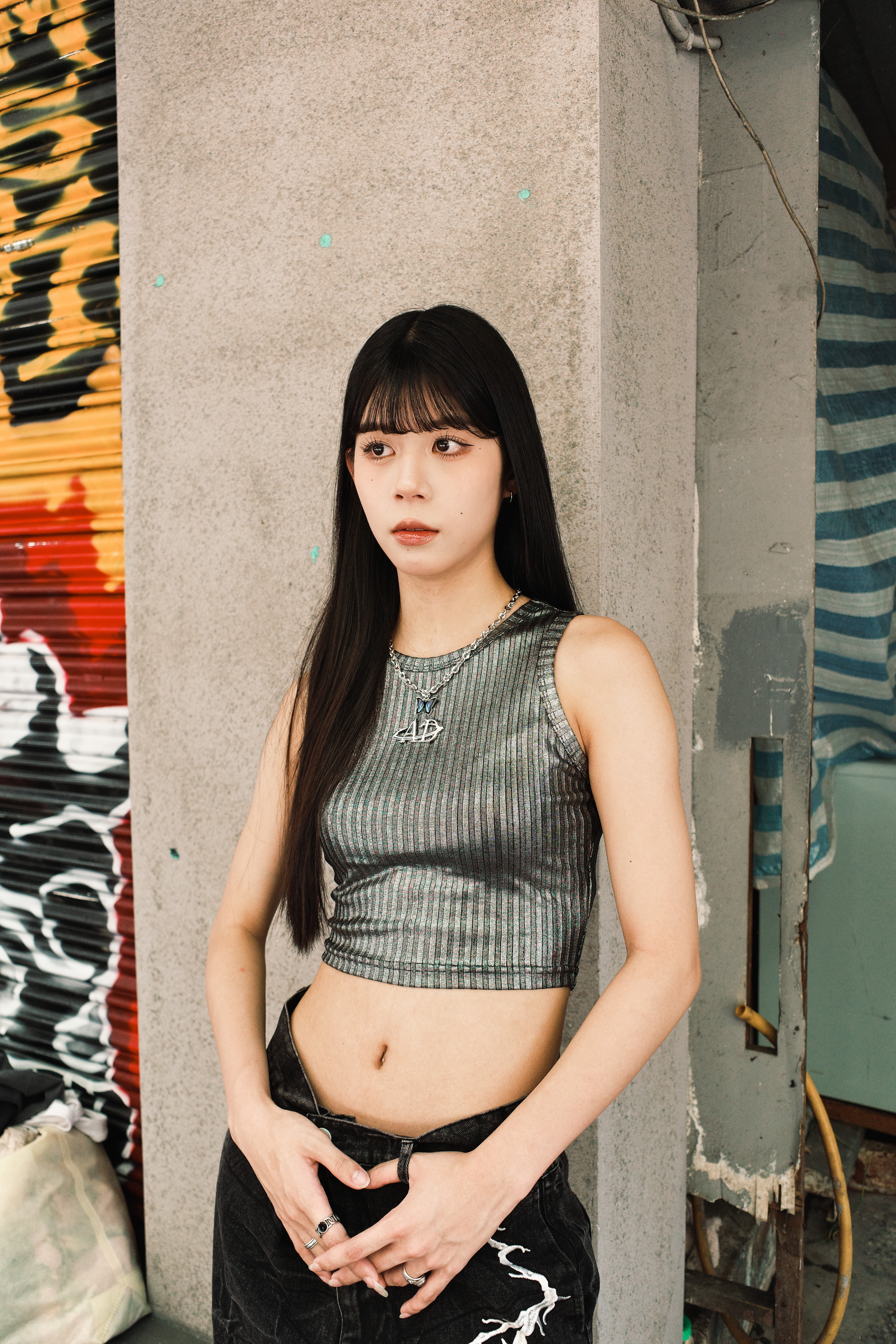 『Always_Good』線條感 短版 背心