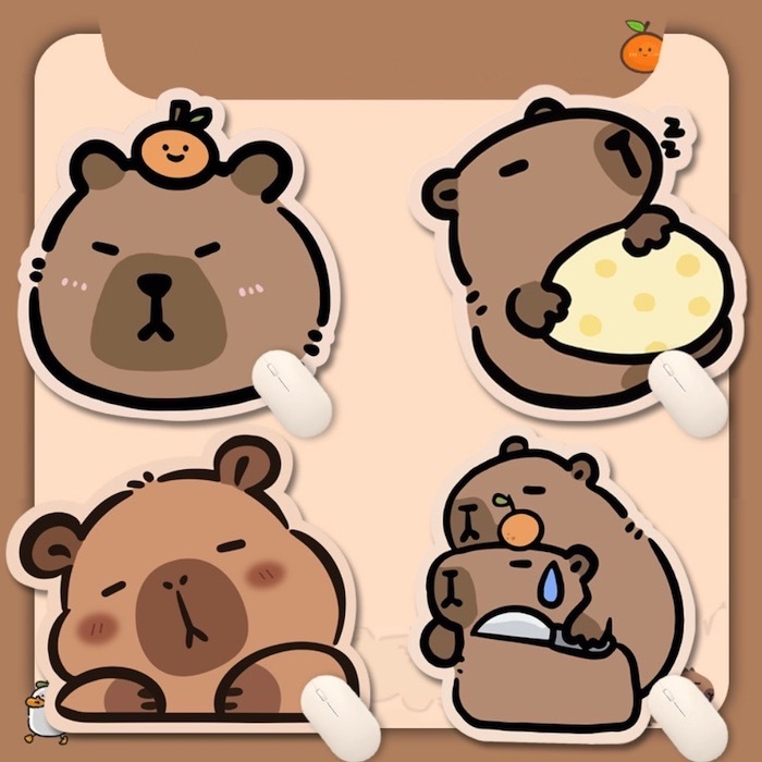 《90341》♾️水豚君滑鼠墊(14款)