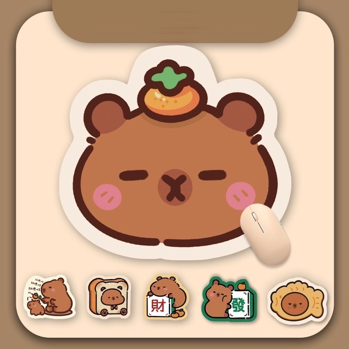 《90341》♾️水豚君滑鼠墊(14款)