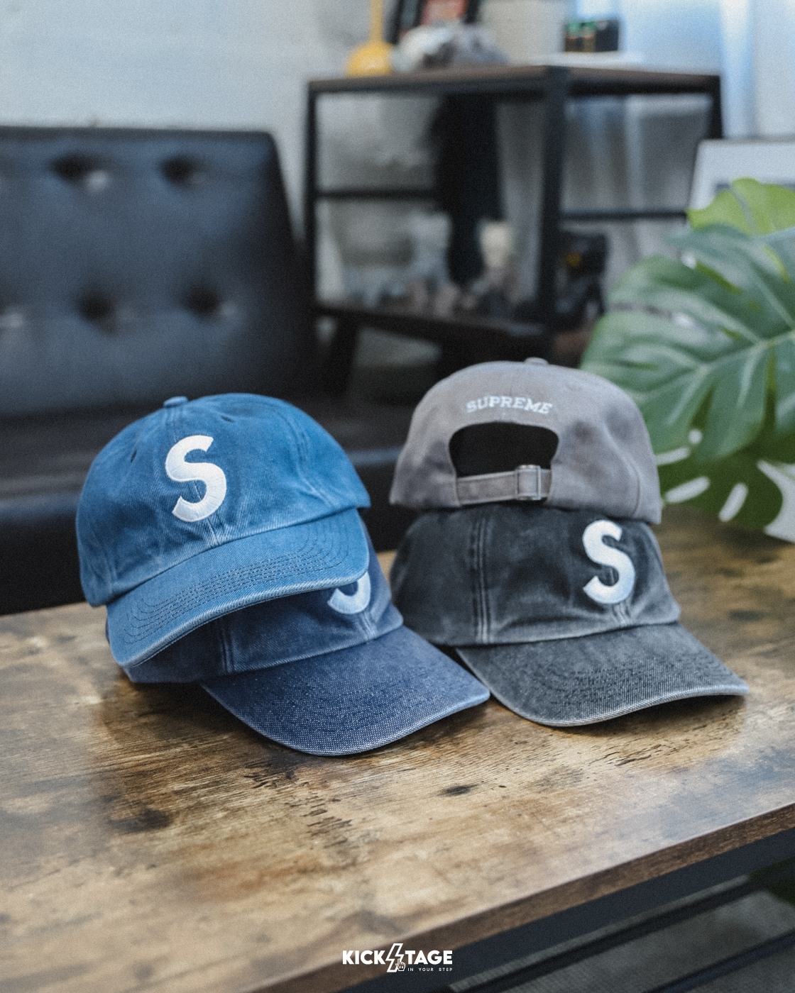 SUPREME KEVLAR DENIM S LOGO 6-PANEL CAP 黑色 牛仔藍 卡其 藍色 水洗 牛仔 老帽【SUP636】