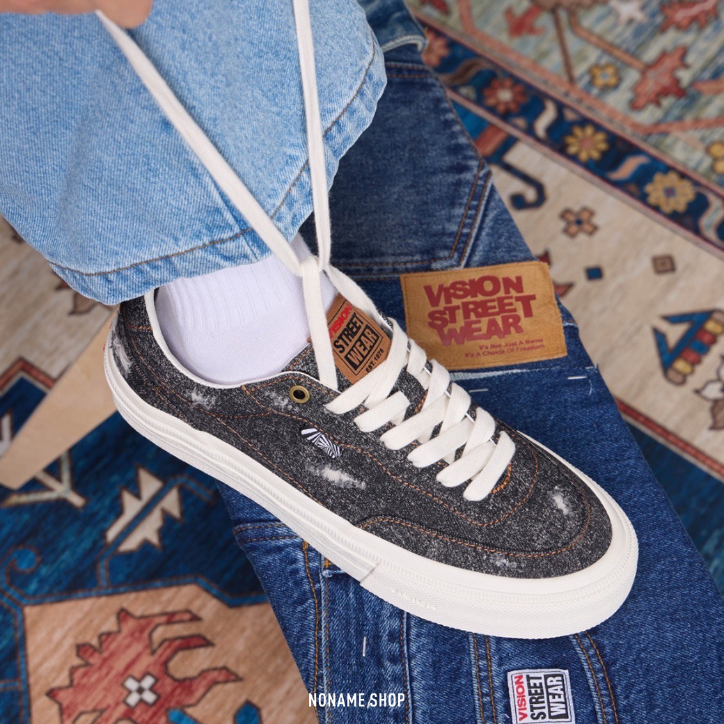 VISION STREET WEAR FLAT TOP 丹寧系列 水洗 磨破感 街頭 滑板鞋 三色 (男/女款)