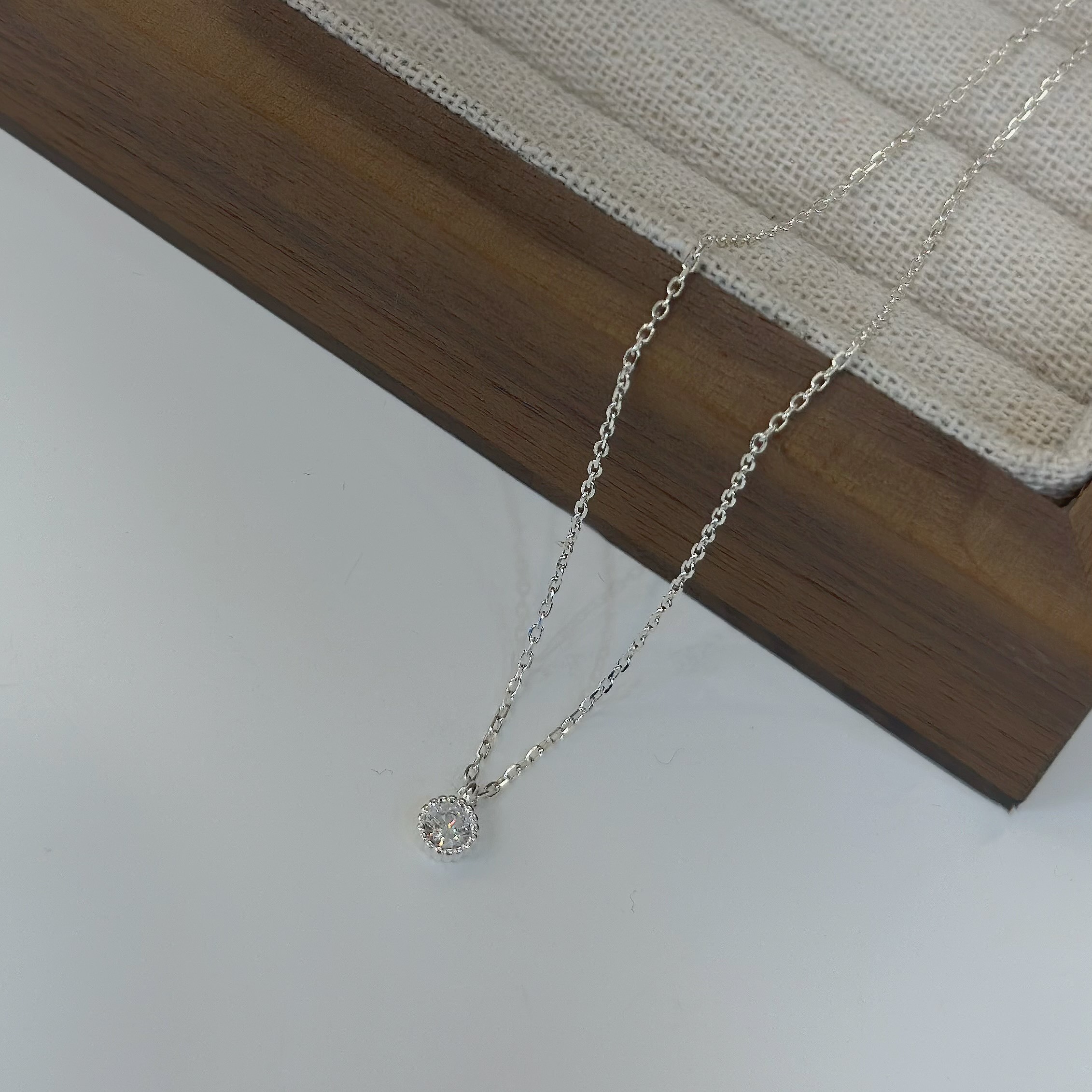 G53包鑽純銀鎖骨鏈