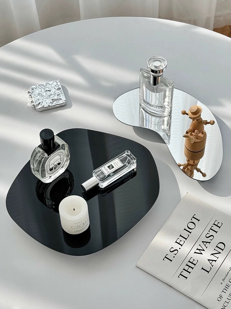 不規則弧形圓球支架收納展示盤擺件 / 2色