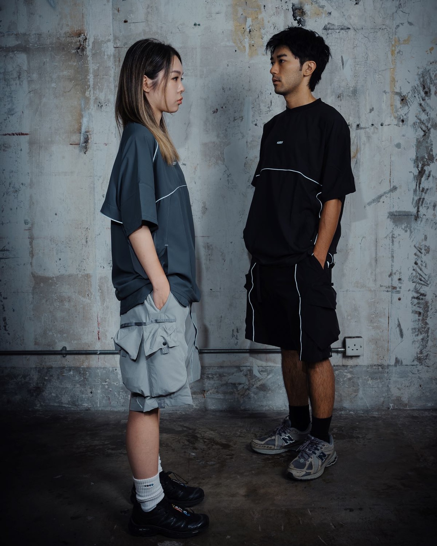 Fumble 線性反光防潑水速乾短Tee