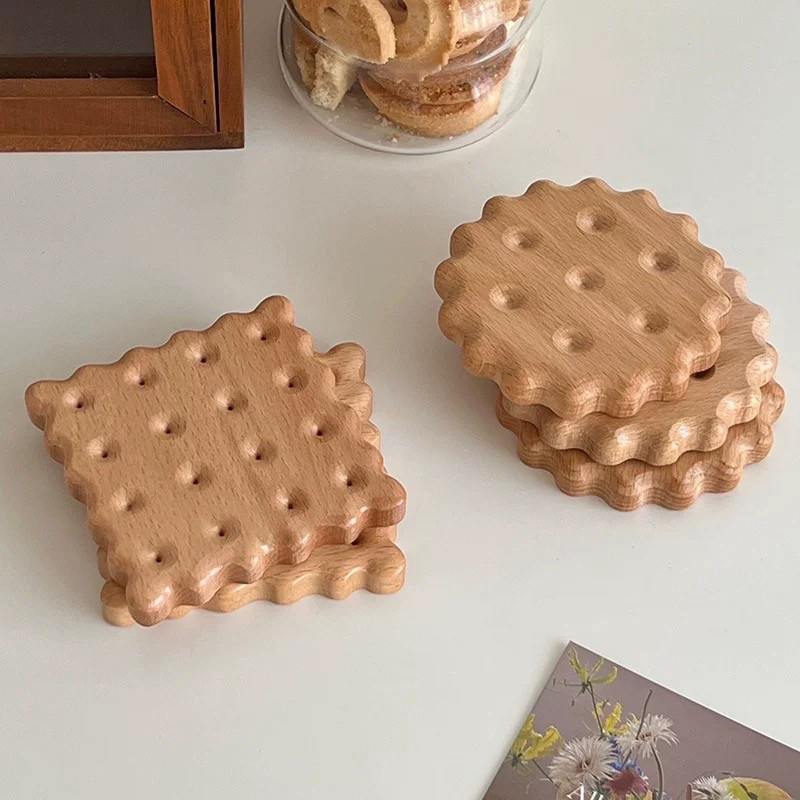 可愛立體餅乾形狀杯墊 / 2款