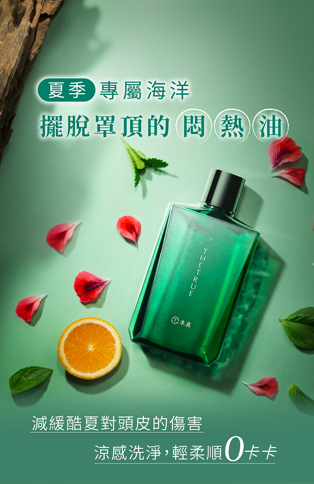擺脫夏季帶來的悶、熱、油，減緩酷夏對頭皮的傷害