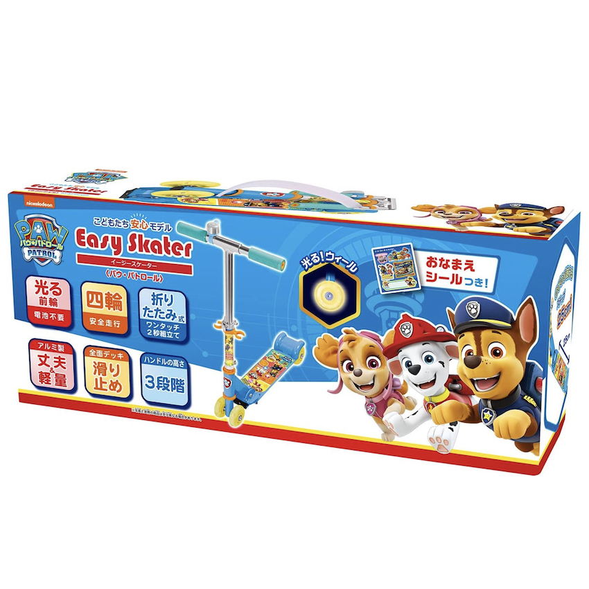 日本 Easy Skater 可摺合閃燈滑板車 - Paw Patrol