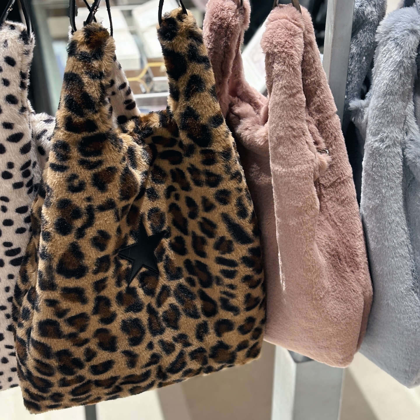 Converse Tokyo 2Way ECO-FUR Totebag 日本限定 豹紋 7色 奢華絨毛 托特 手提包 A2848PBG304