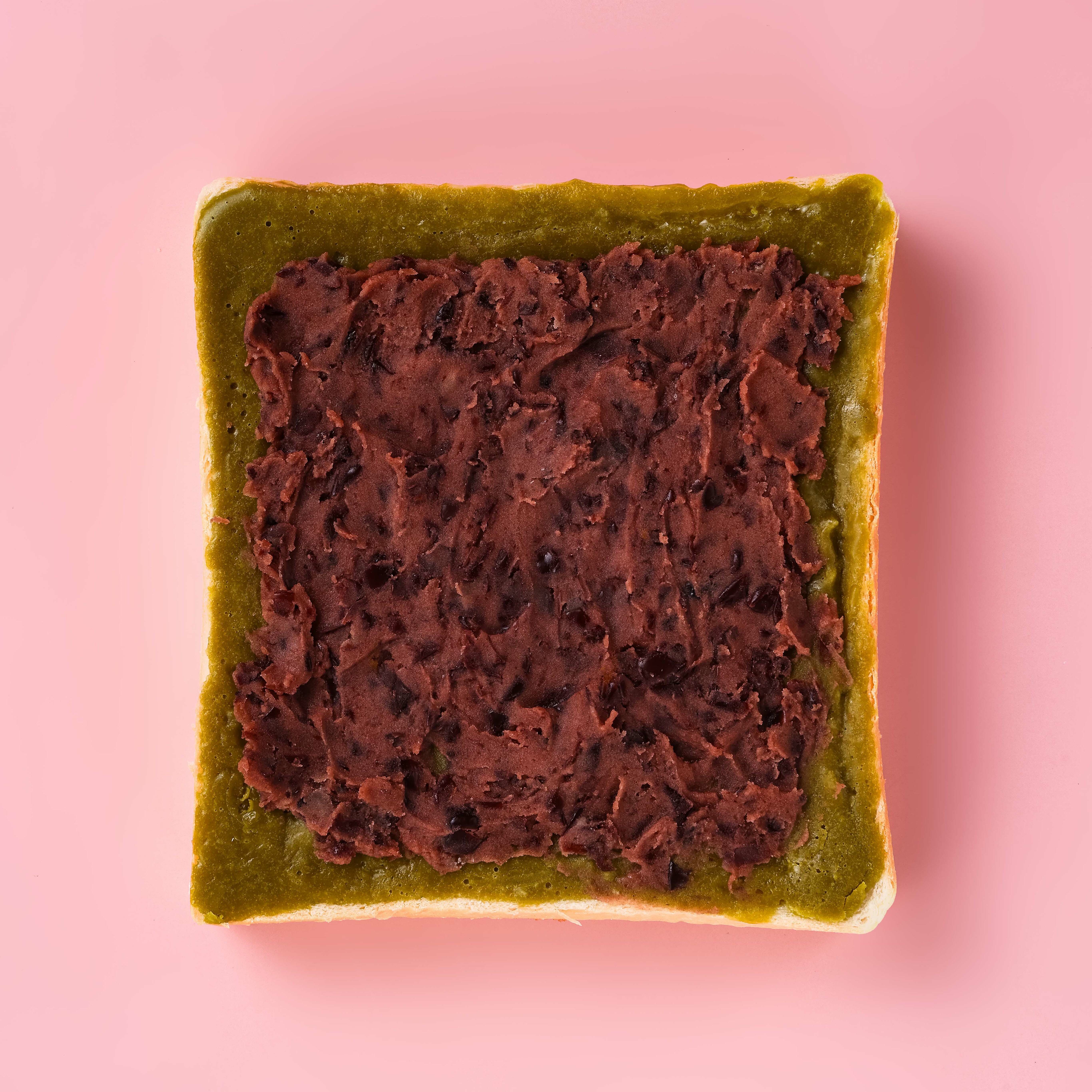 ▌極韻日系 ▌抹茶紅豆天然奶油軟心鮮奶厚片