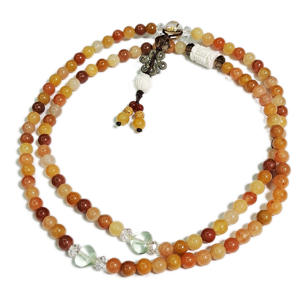 吉祥結&黃玉108念珠6mm【十方】123252