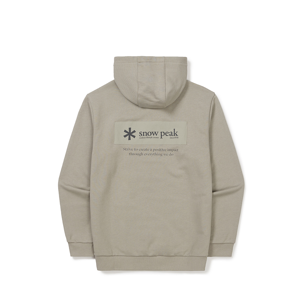 【現貨零碼折扣】snow peak Woven Patch Hood T-shirt Box貼布連帽帽Ｔ S24FMFHD24
