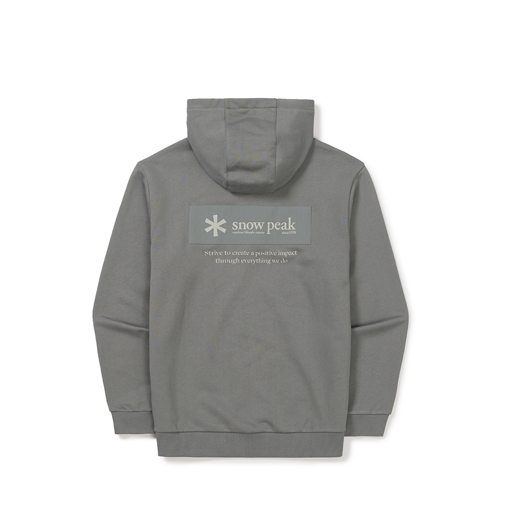 【現貨零碼折扣】snow peak Woven Patch Hood T-shirt Box貼布連帽帽Ｔ S24FMFHD24