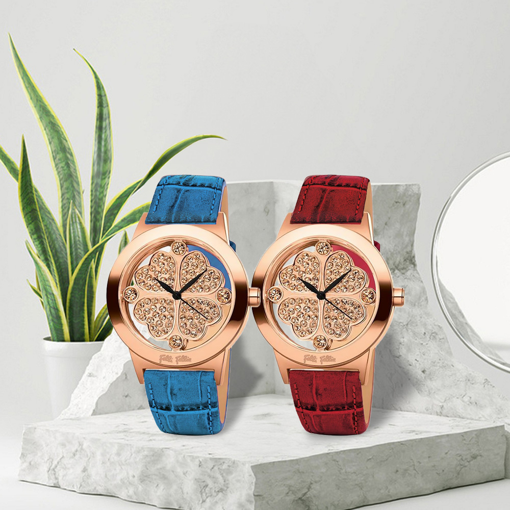 【Folli Follie 芙麗芙麗】  WF0R057SS 優雅 經典 女士 淑女 鏤空 晶鑽 鑲鑽 手錶