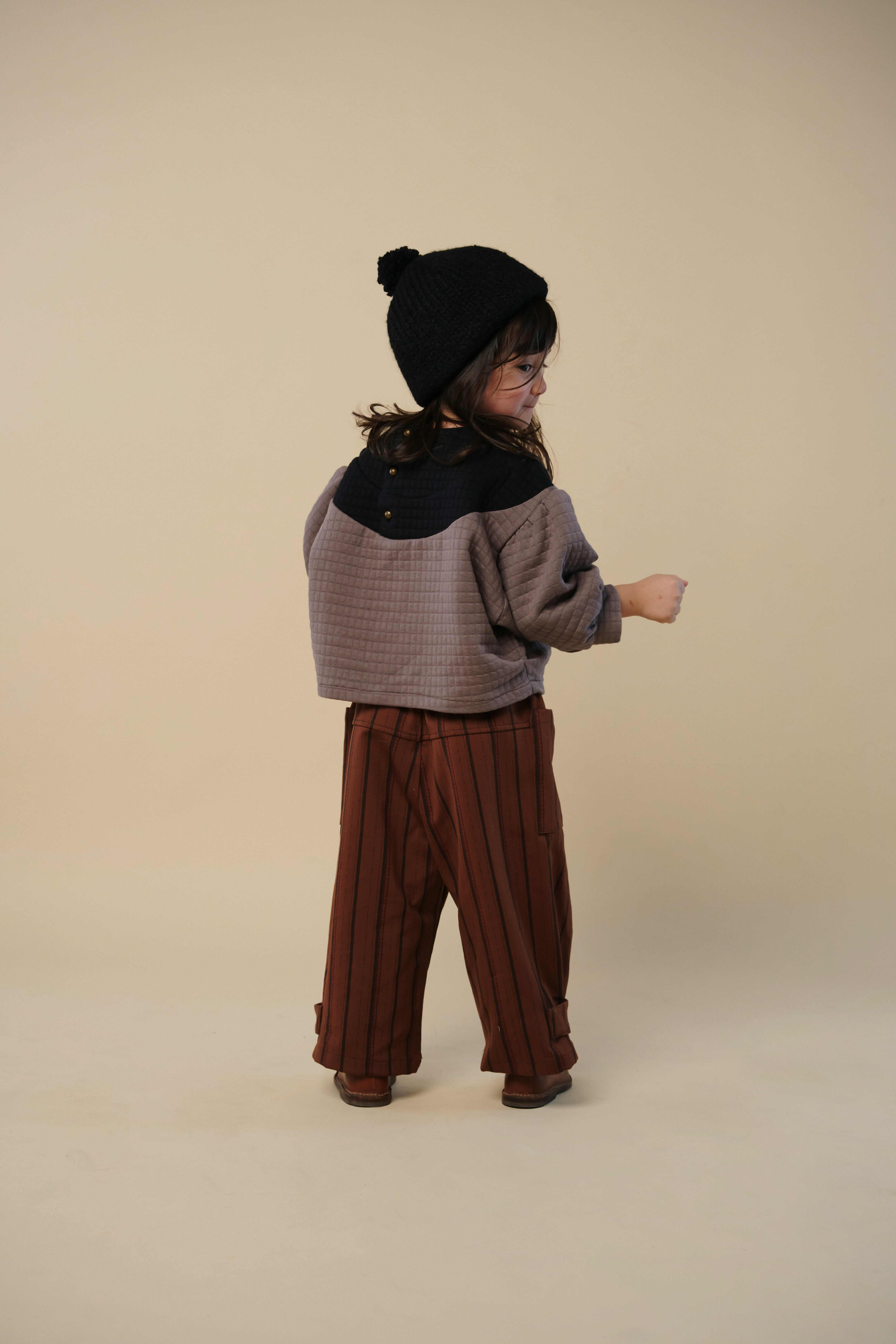 Hello Lupo - Gina Top - Grey Q/Nero Q