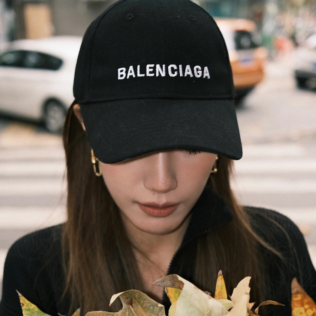 【hao nice】楊冪同款24SS Balenciaga巴黎世家-上海經銷商🔥經典刺繡logo字母棒球帽 鴨舌帽 素色