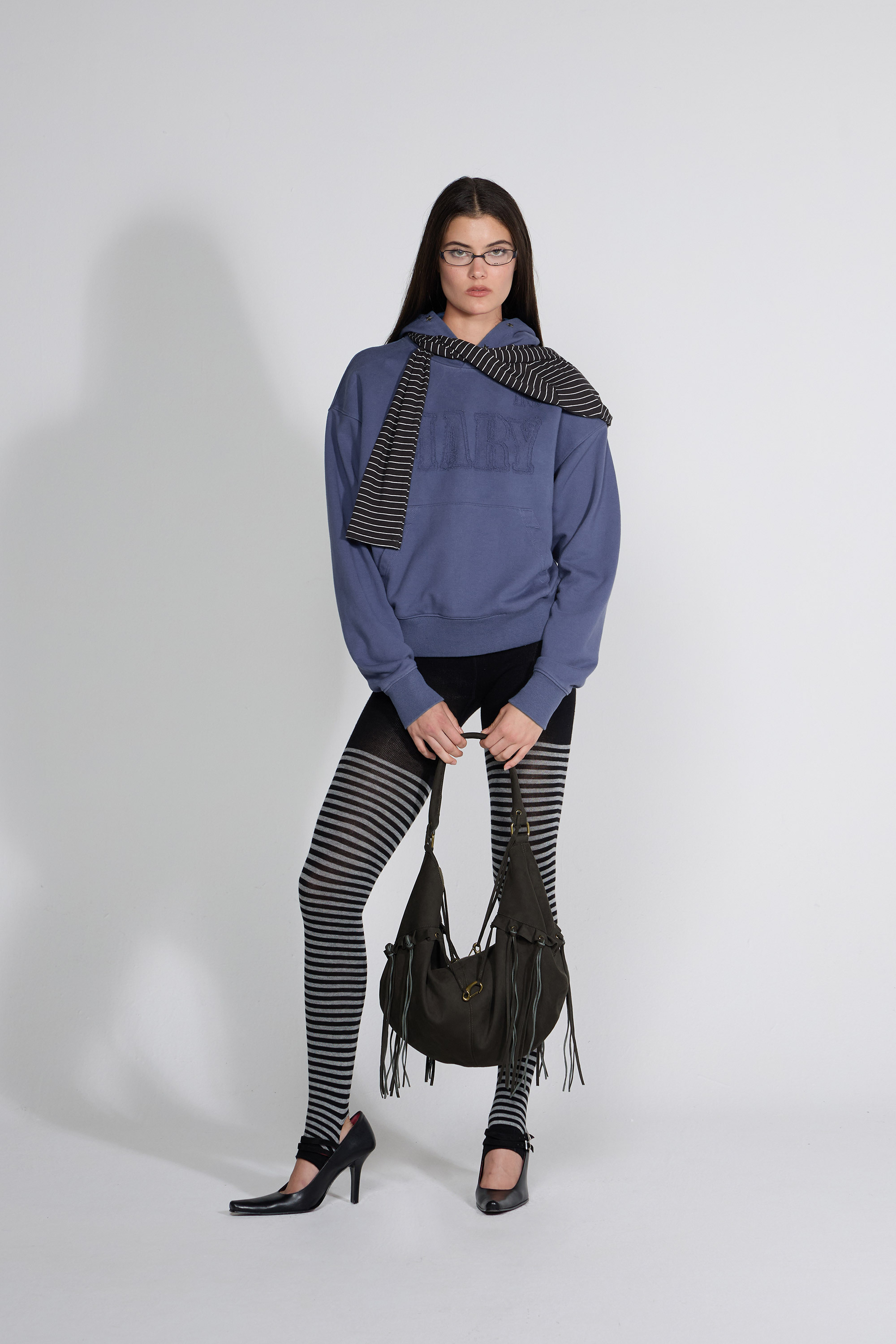 SCULPTOR - Mary Acid Peel Hoodie (Washed Blue)