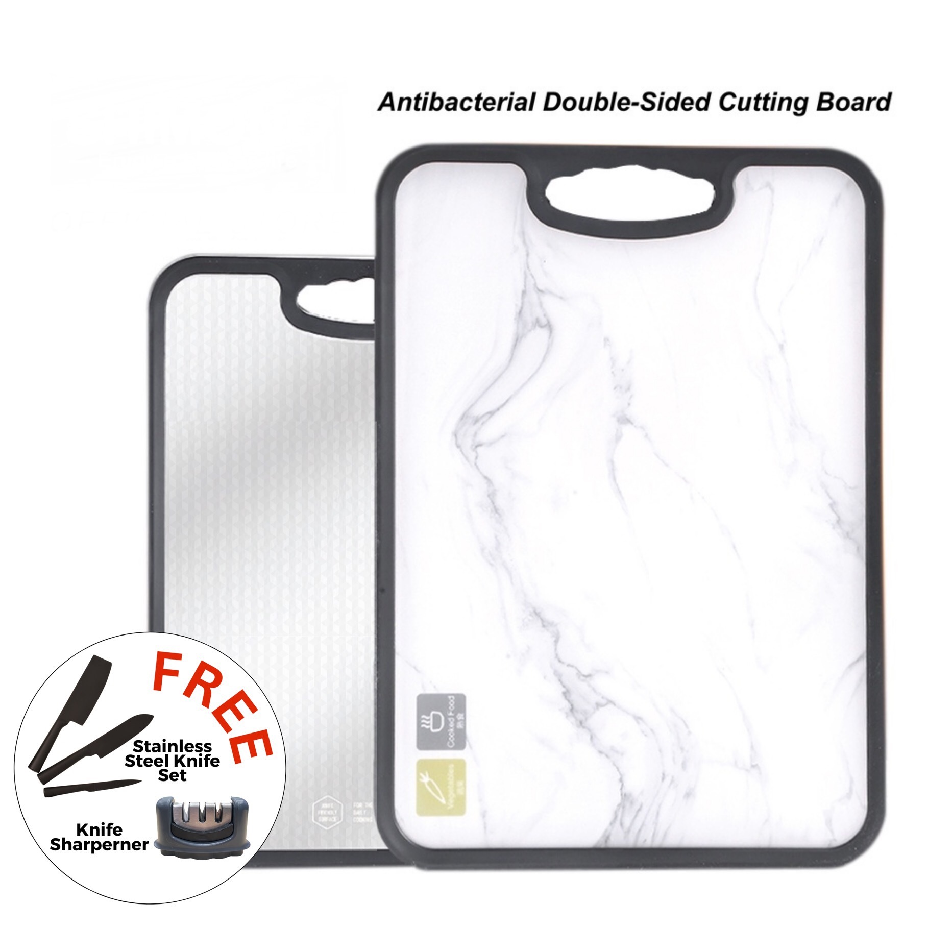 Stainless Steel Double Sided Cutting Board 双面多功能砧板