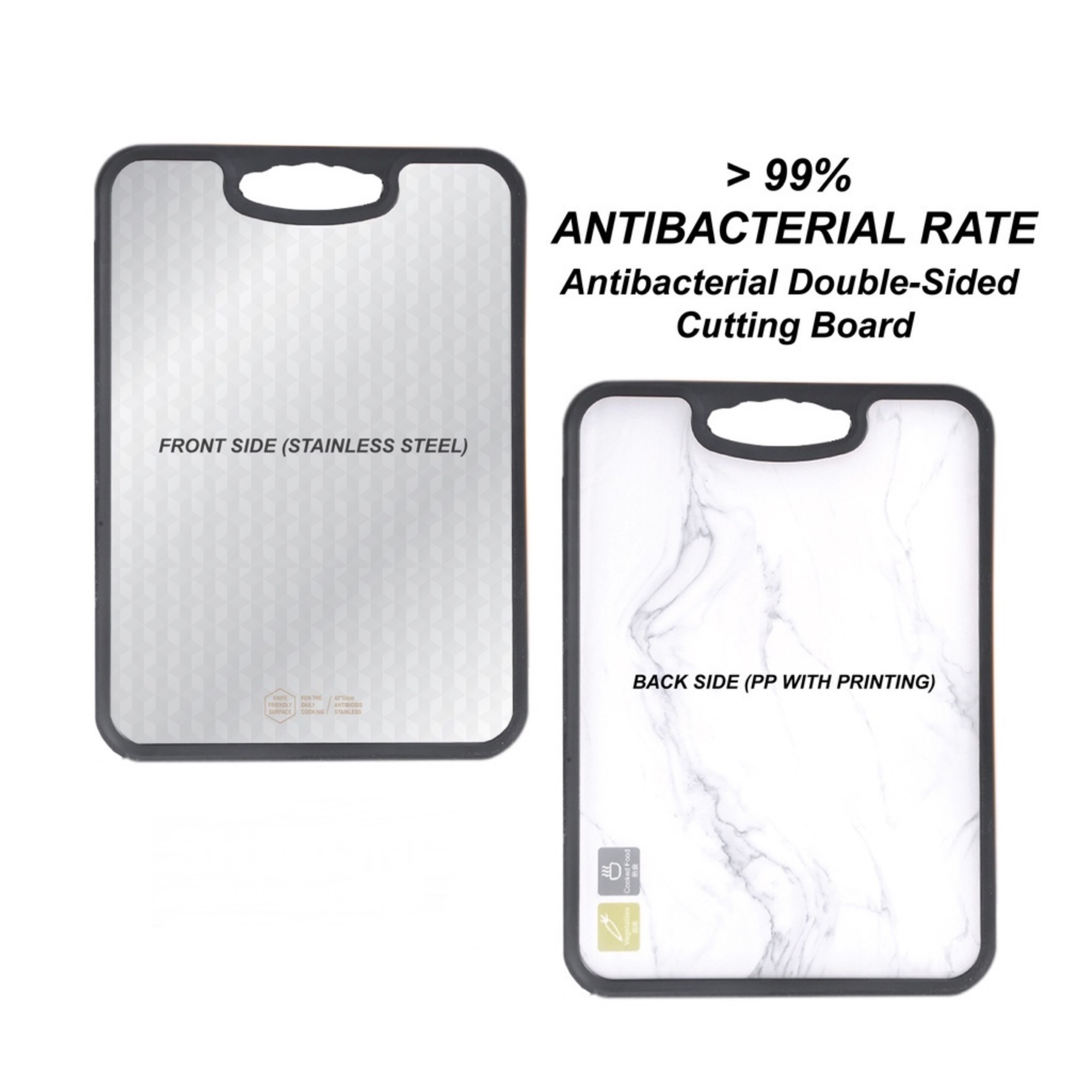 Stainless Steel Double Sided Cutting Board 双面多功能砧板