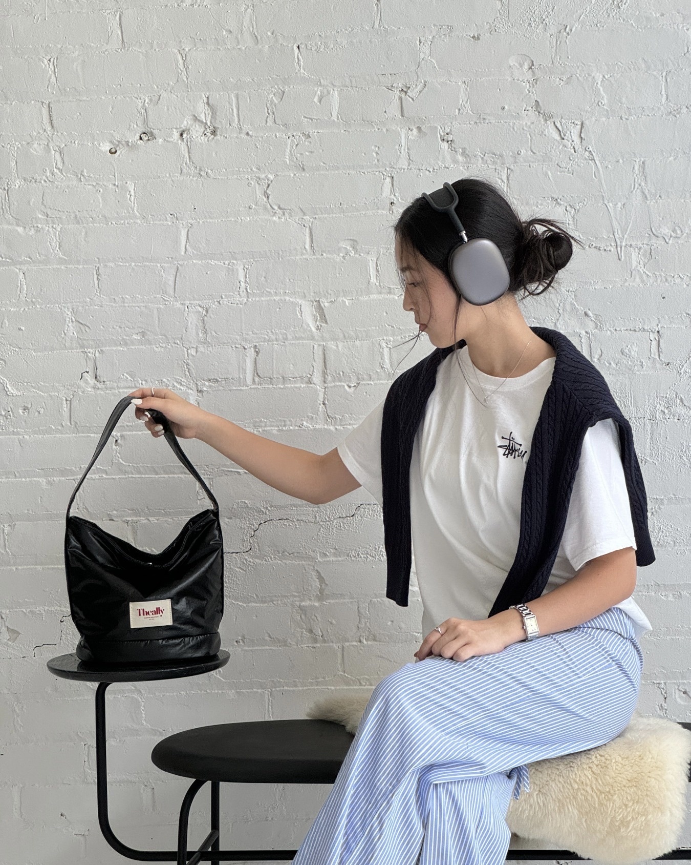 ● THE ALLY●bold bag(ポーチ付) 韓国 The Ally BOLD BAG (ポーチ付き) | ハンドバッグ