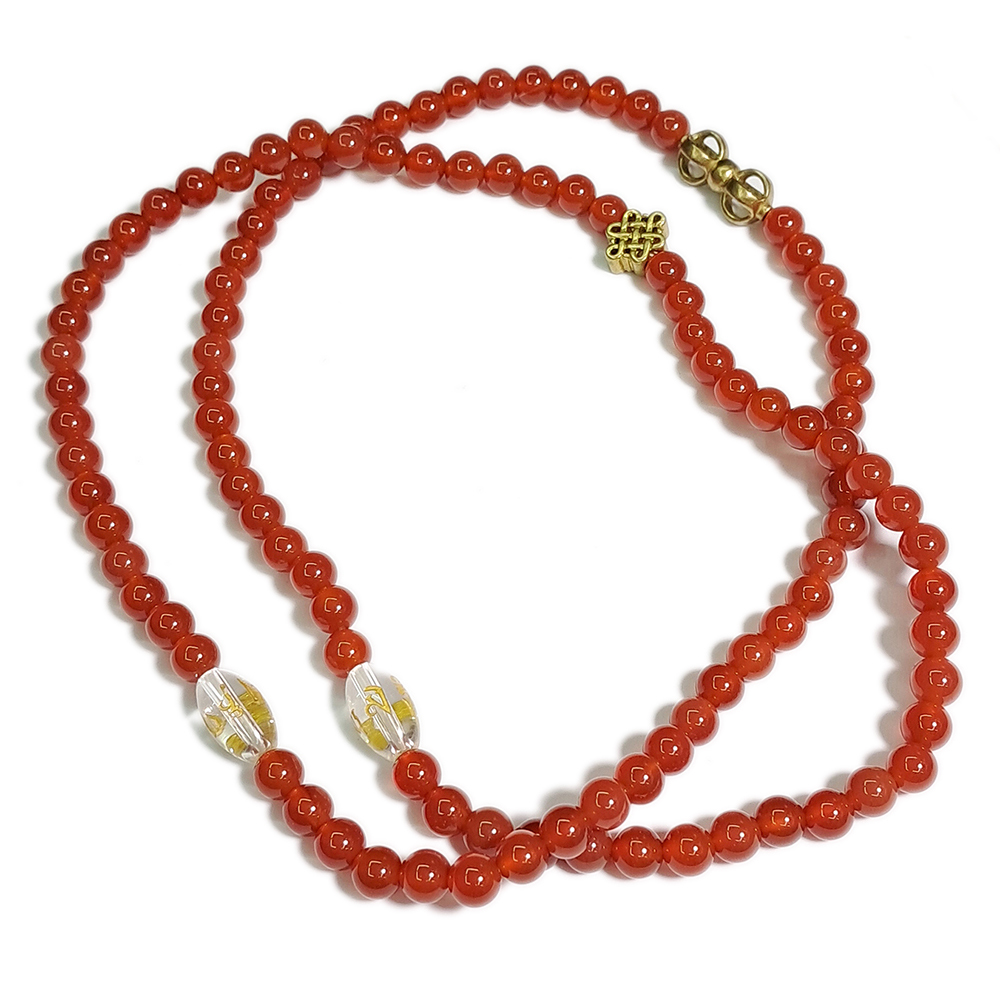 轉經輪+紅玉髓108念珠6mm【十方】137392