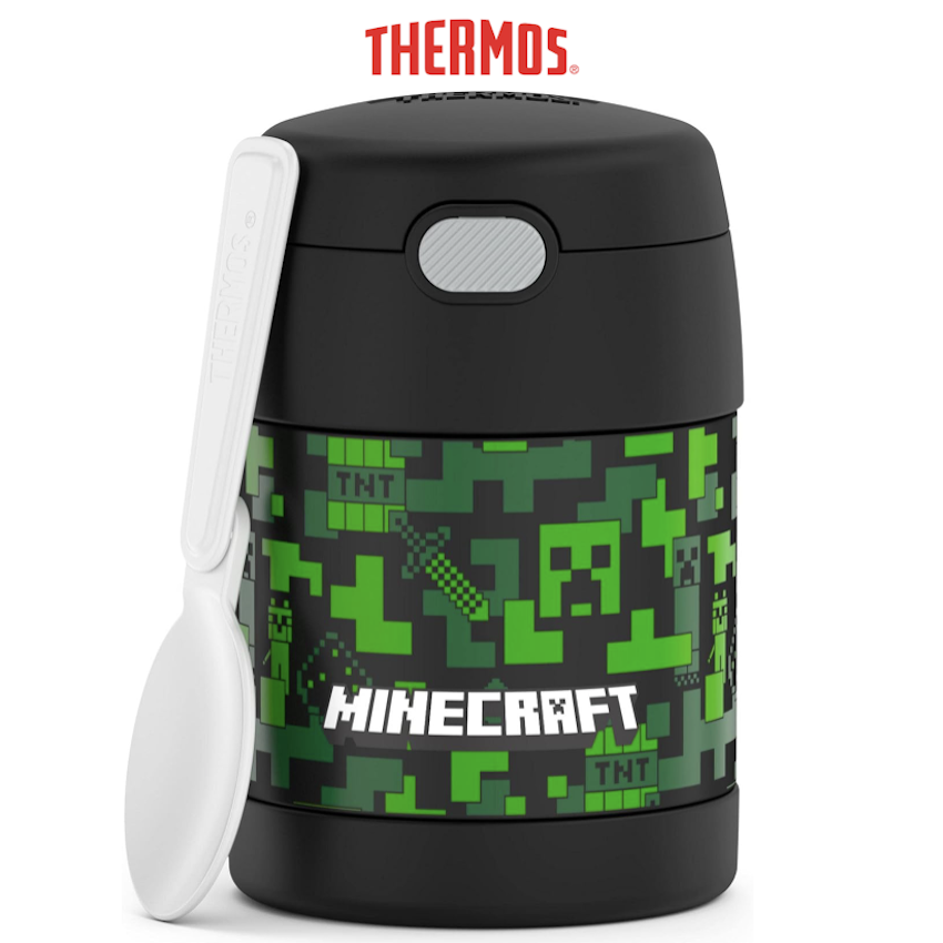 美國 Thermos 不鏽鋼真空兒童保溫食物壺 - Minecraft