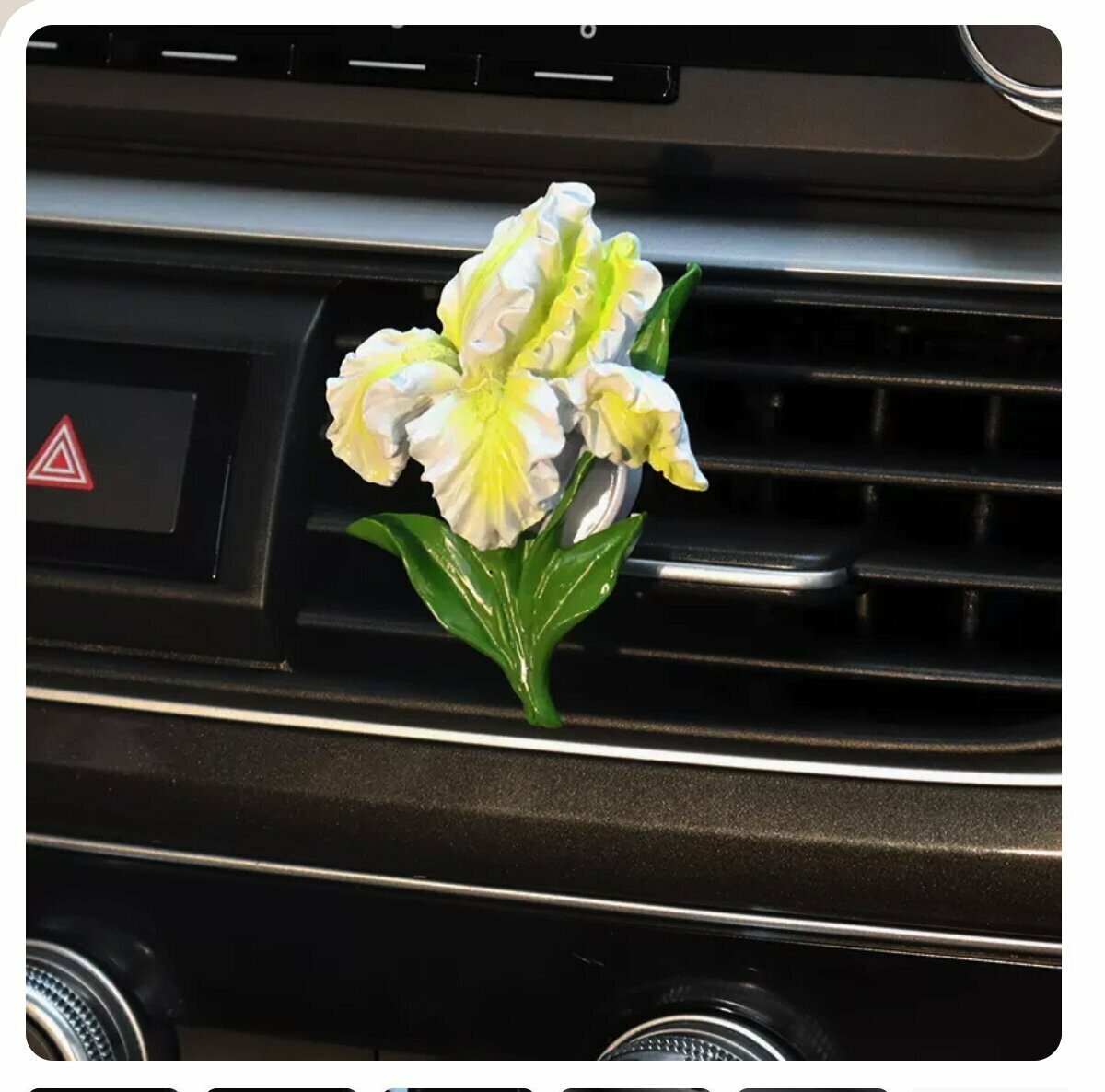 Hot selling car creative flower aromatherapy ornaments (white narcissus)