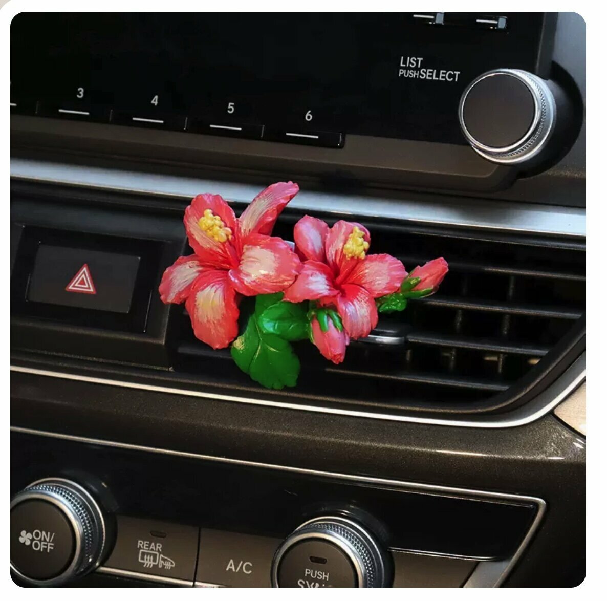 Hot selling car creative flower aromatherapy ornaments (pink narcissus)