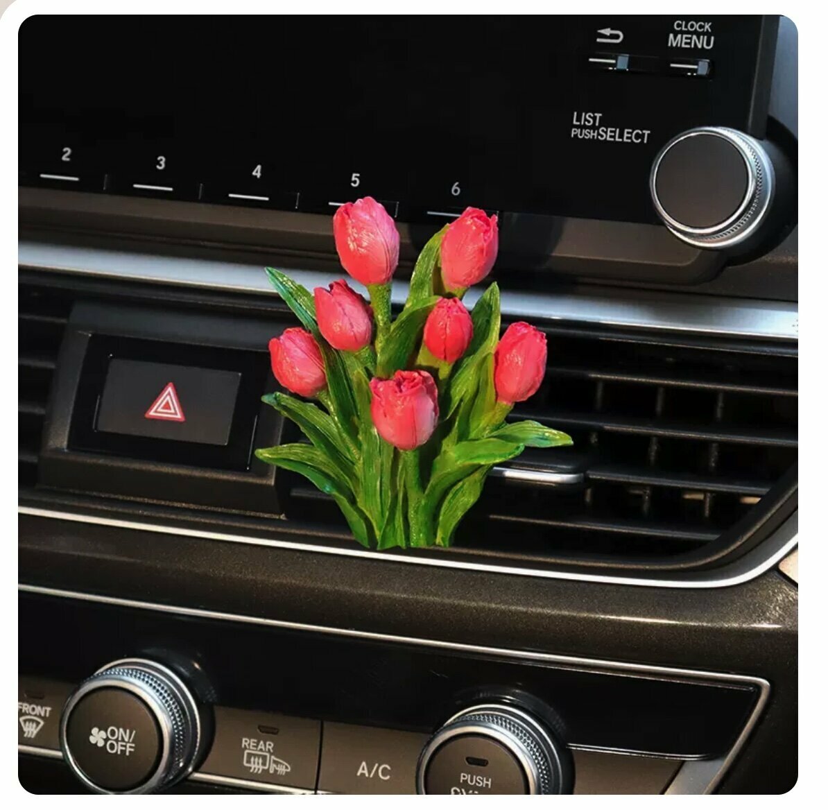 Hot selling car creative flower aromatherapy ornaments (pink tulips)
