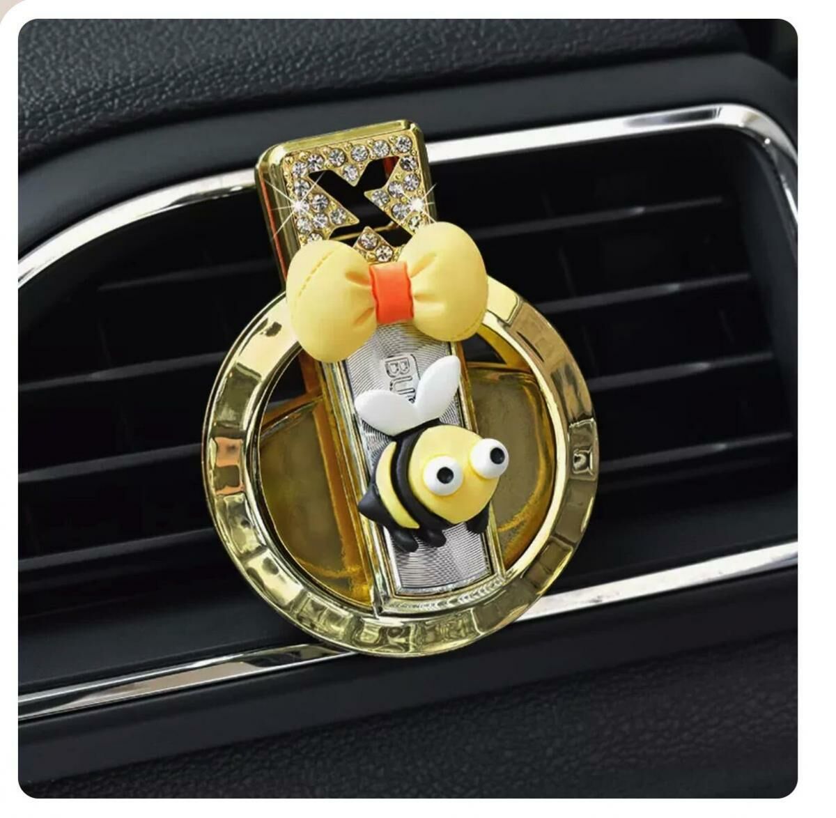 Hot selling car air vent aromatherapy ornaments (yellow lemon + bee)