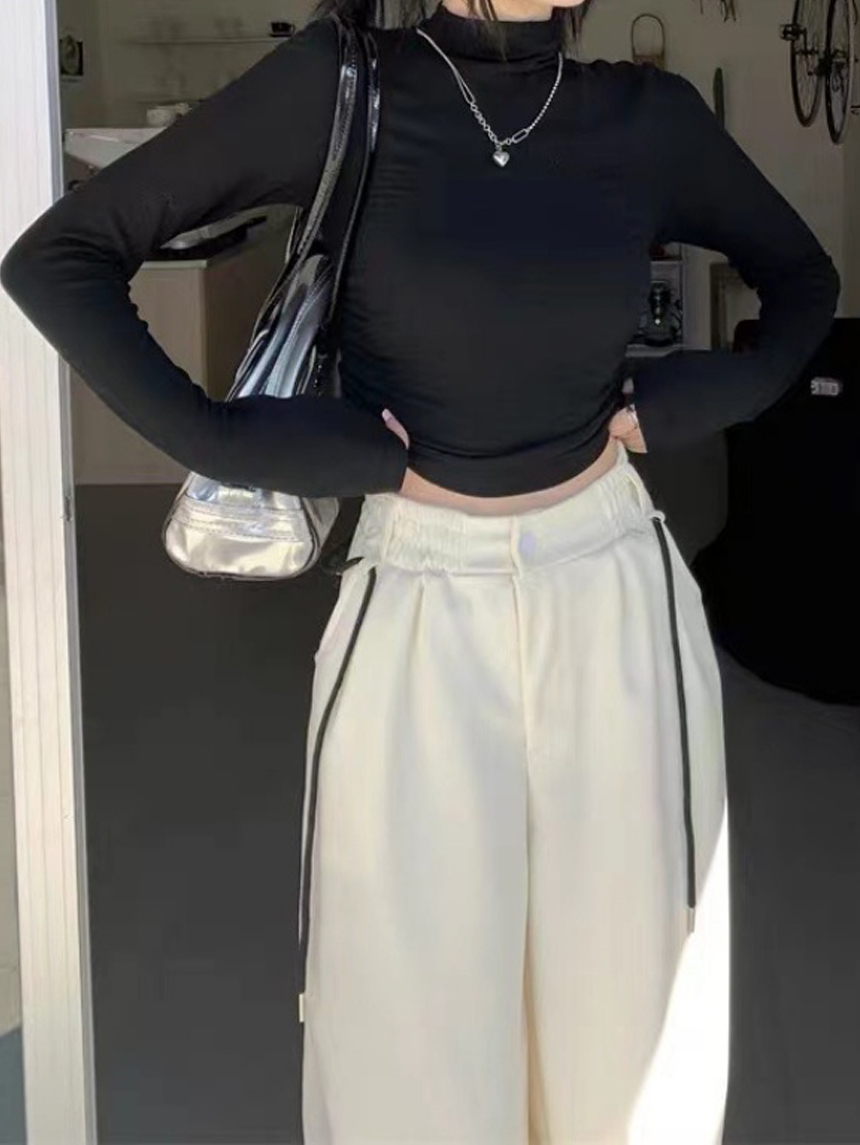 莫代爾兩側抓皺短上衣*5色