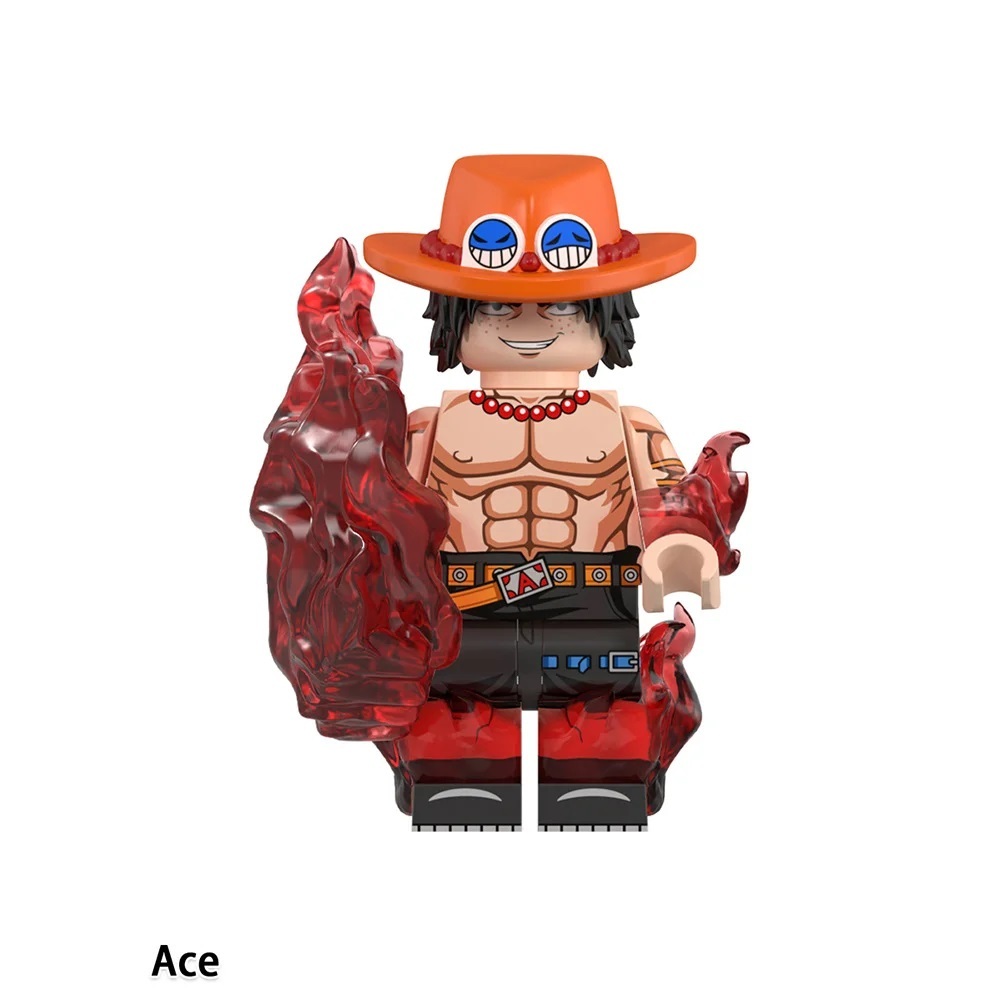 One Piece Ace Custom Minifigures Minifigs Fit Lego WM6189 WM2764