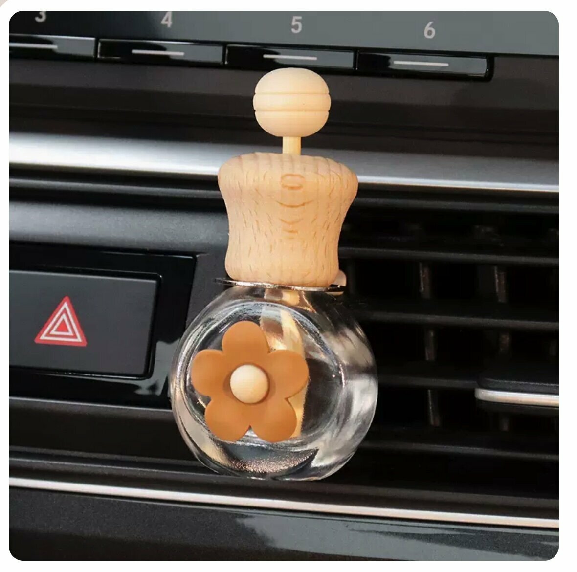 Hot selling car perfume empty bottle aromatherapy bottle (coffee flowers)