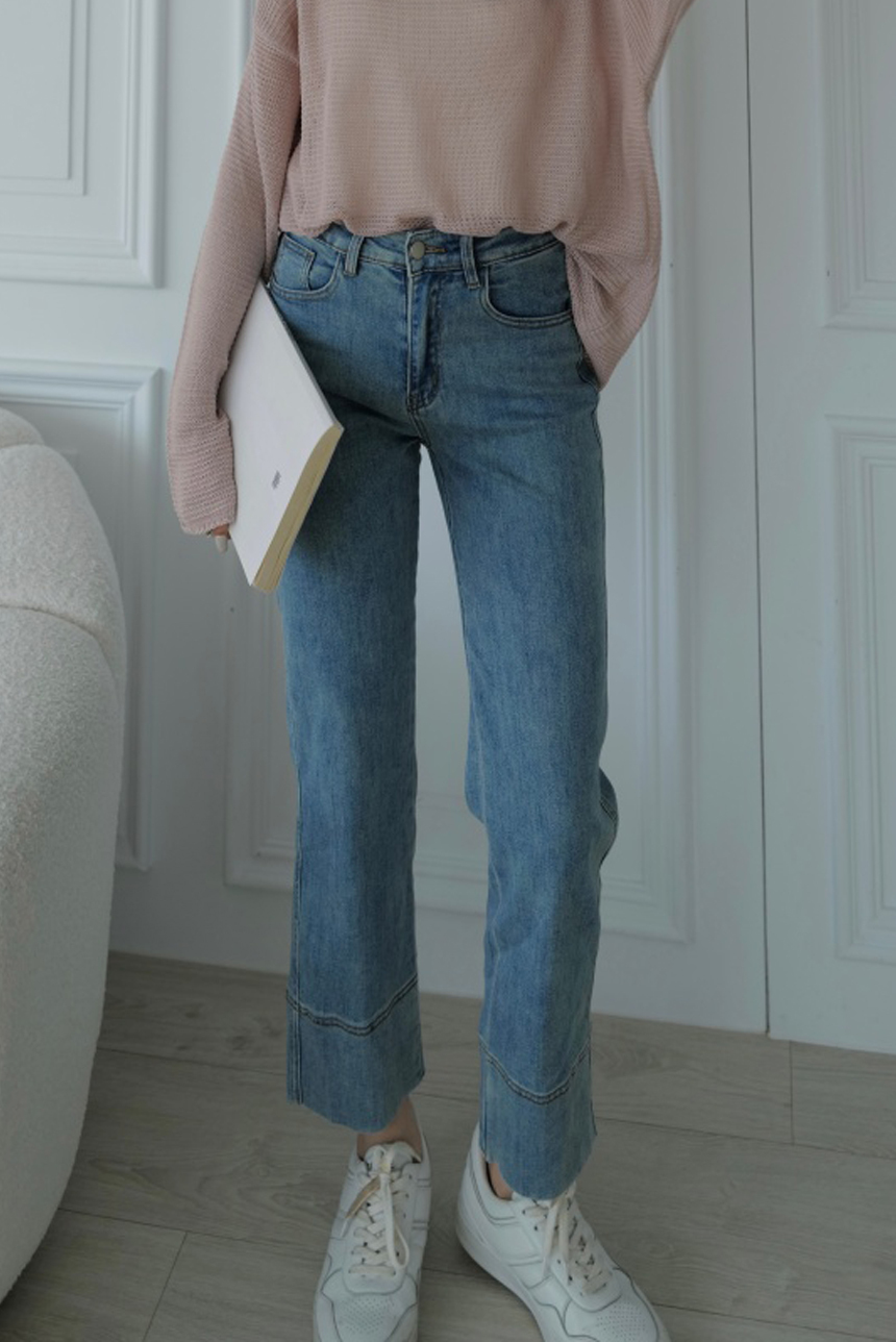 直筒彈力牛仔煙管褲*3色