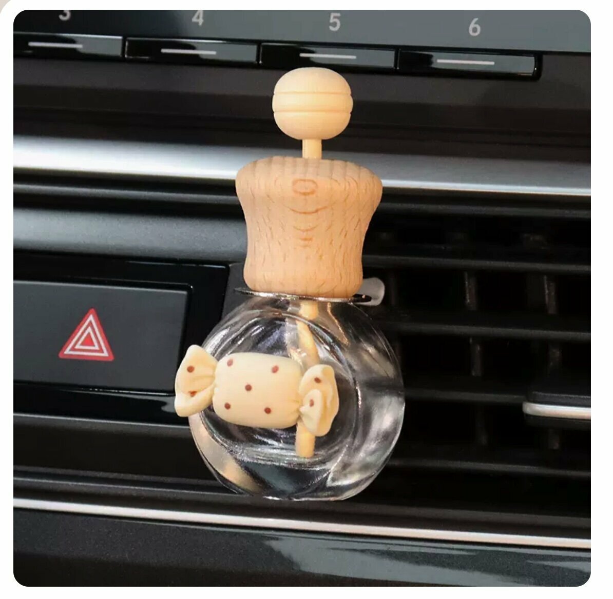 Hot selling car perfume empty bottle aromatherapy bottle (milk white candy)