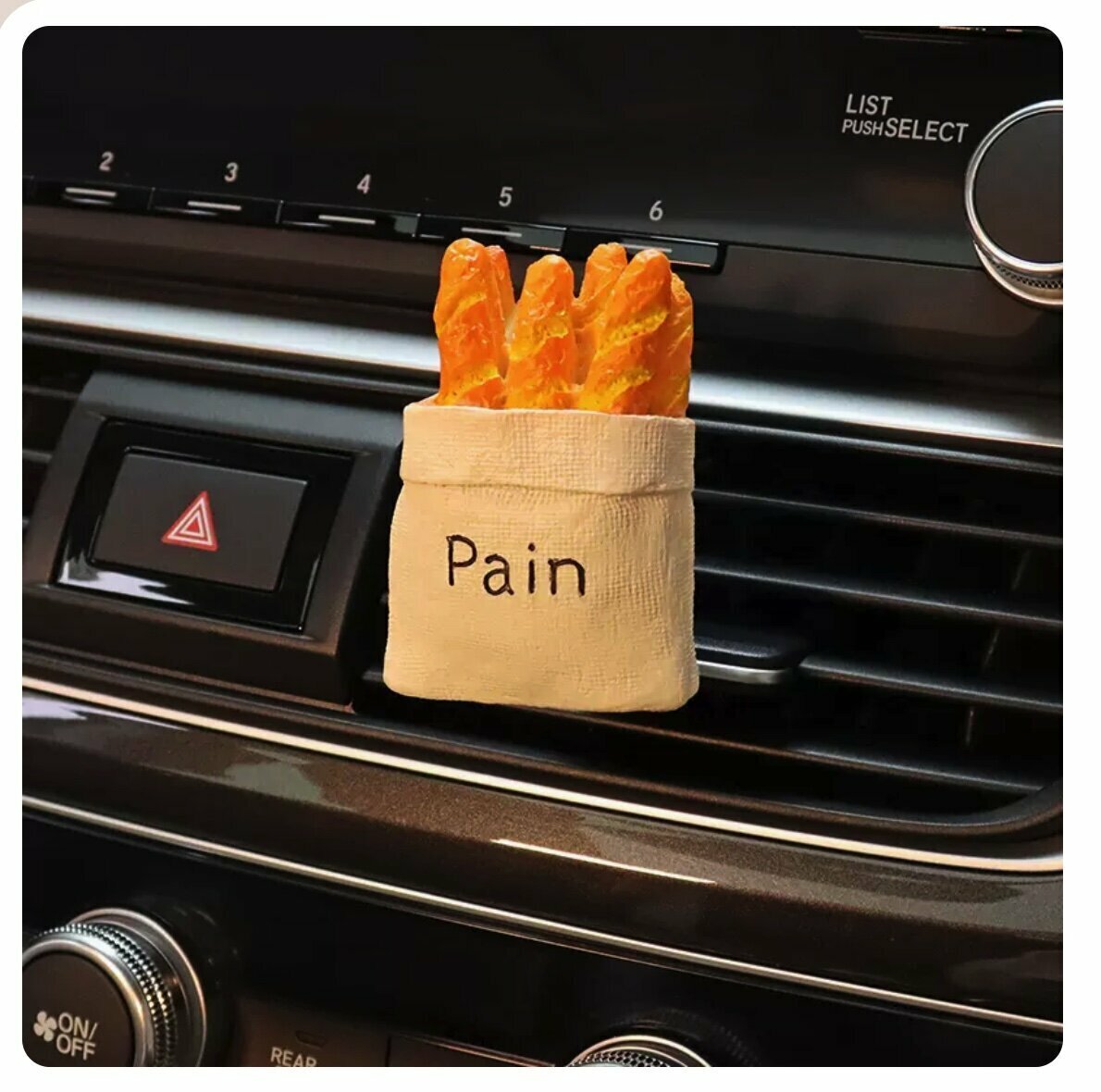 Hot Selling Creative Car Air Vent Perfume Clip (Long Bread)
