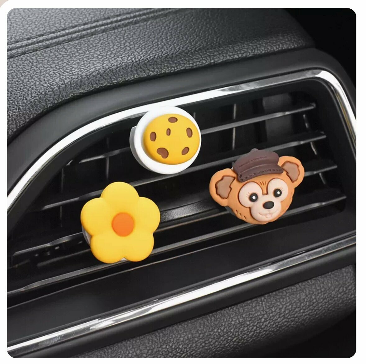 Hot Selling [Set of 3] Car Air Conditioner Aromatherapy Decorative Ornaments (Brown Hericium Head)