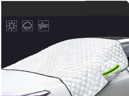 Hot style cotton-thickened car side window front shield glass anti-freeze cover to block snow and frost cover reflective strips come with snow shovel (exclusive for SUV)