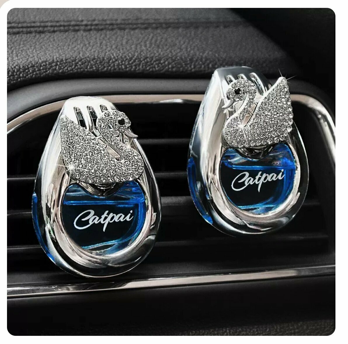 Hot Selling【1 Pair】Car Air Conditioner Perfume Clip for Air Outlet (Blue Ocean)