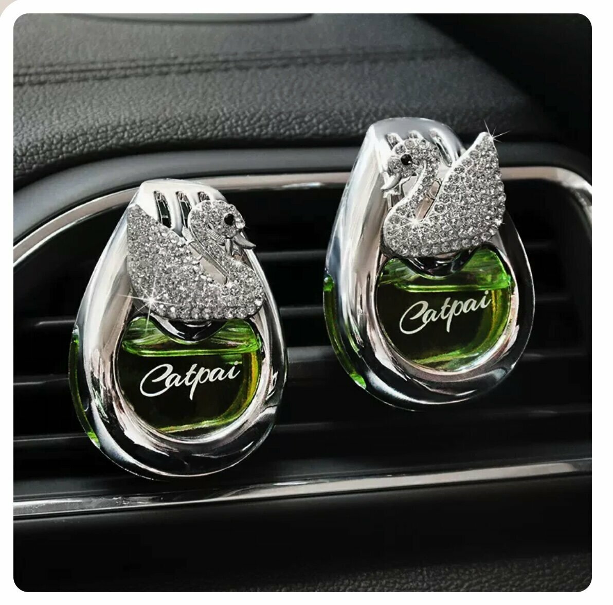 Hot Selling【1 Pair】Car Air Conditioner Perfume Clip for Air Outlet (Green Lightyear)