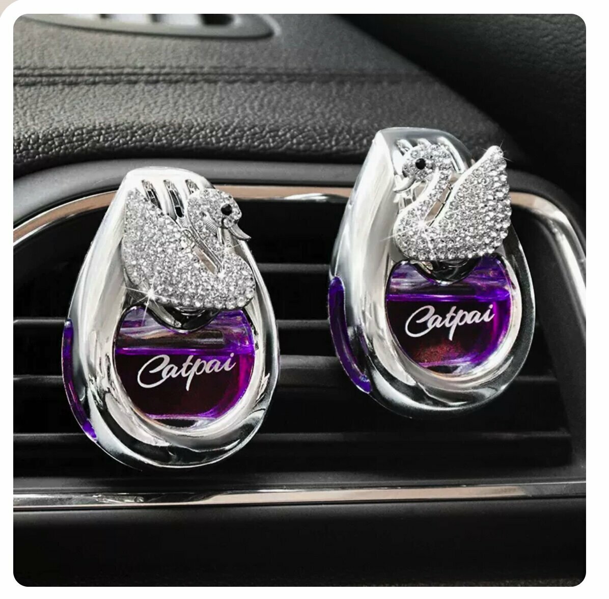 Hot Selling [1 Pair] Car Air Conditioner Perfume Clip for Air Vent (Purple Paris)