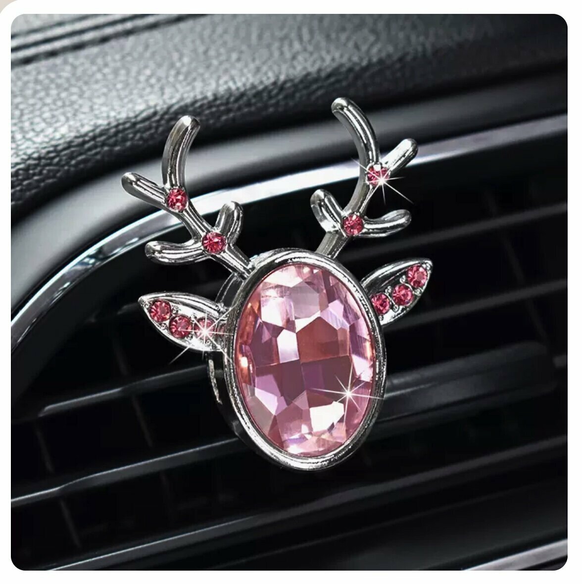 Hot selling car air conditioner air outlet aromatherapy clip (pink crystal)
