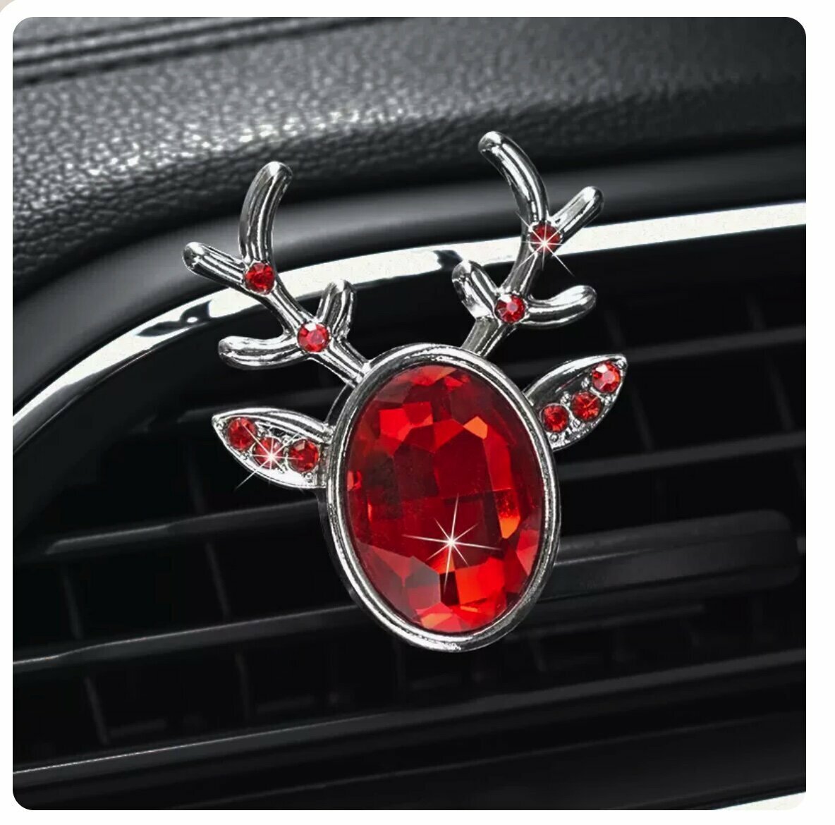 Hot selling car air conditioner air outlet aromatherapy clip (red crystal)