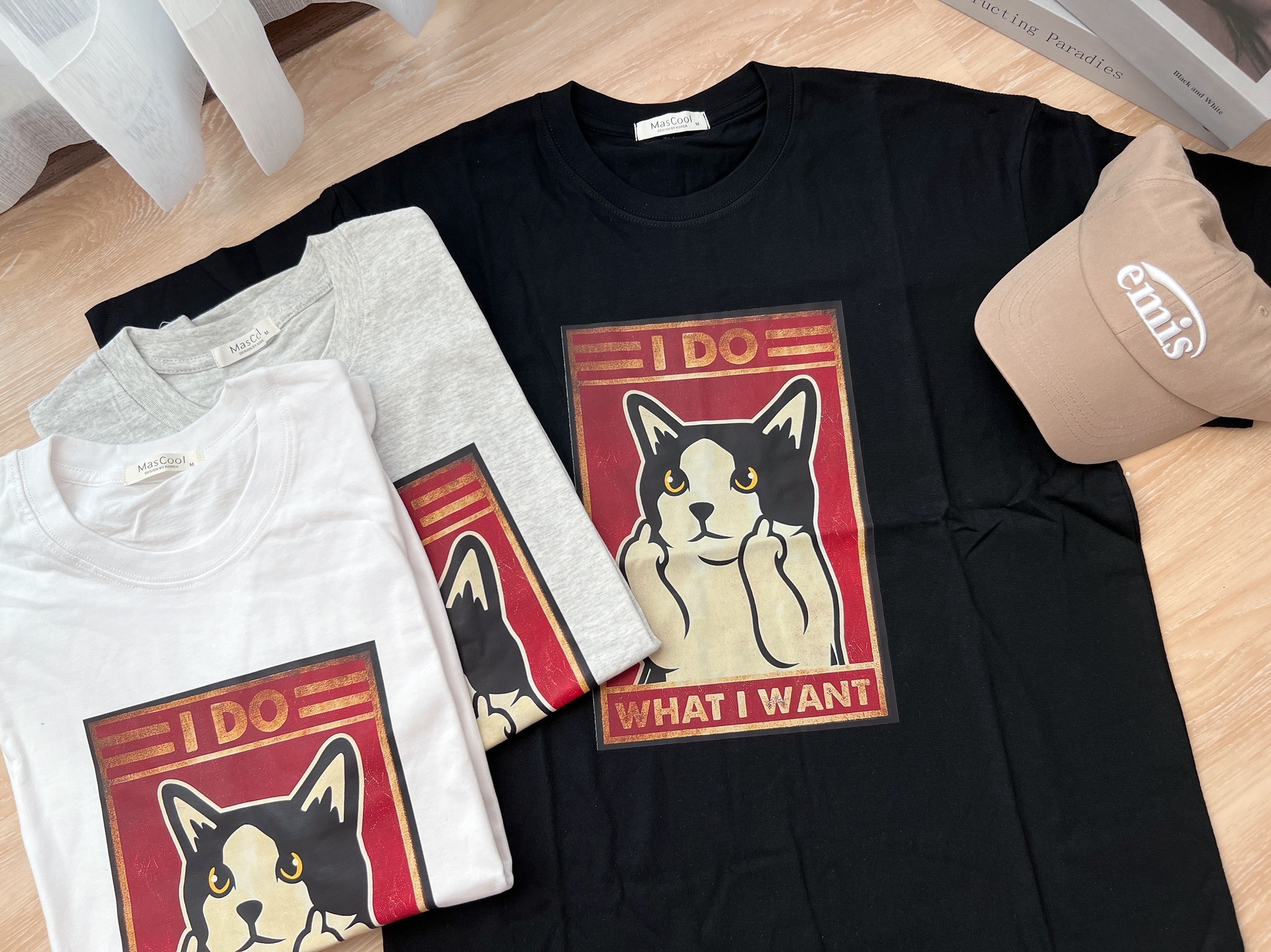 6319 中指貓短袖