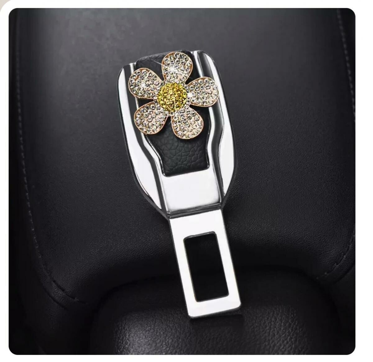 Popular car seat belt extension plug buckle retaining clip (Sunflower)