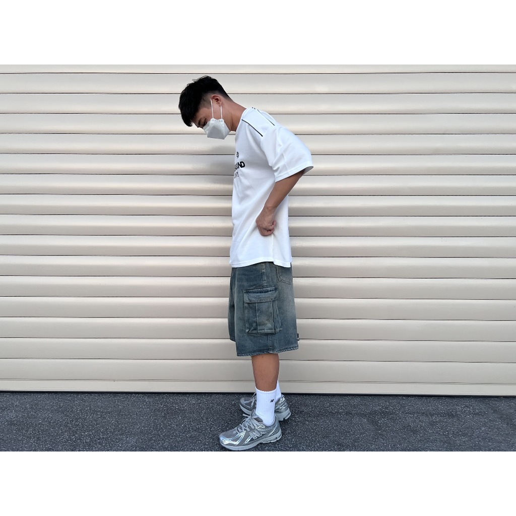 MS-193 牛仔工裝五分褲