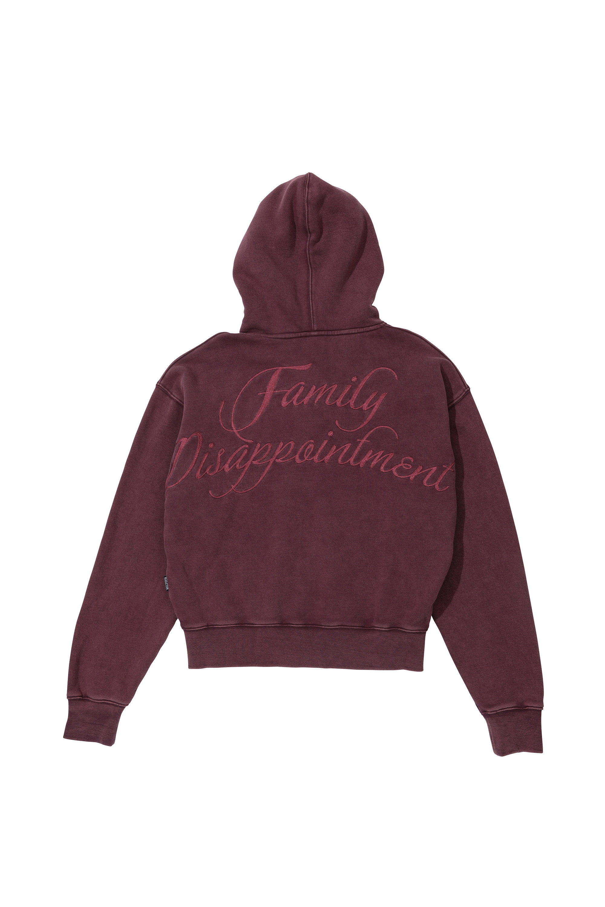 SCULPTOR - Bad Seed Washed Hoodie Zip-Up (Deep Purple)