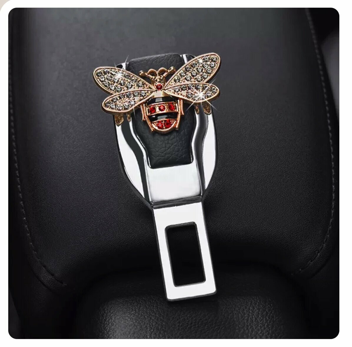 Popular car seat belt extension plug buckle retaining clip (Bee)